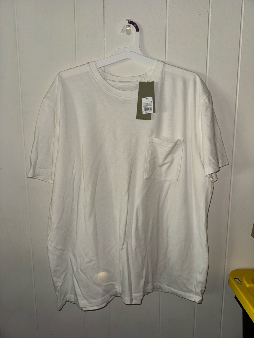 Goodfellow & Co White Pocket Crew Tee